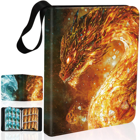 Gbchais Dragon 9-pocket binder cover with dragon design and durable construction.
