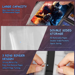 Gbchais flexible 3-ring binder lets you add or remove pages effortlessly