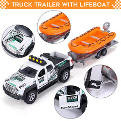 G.C 4 Pack light and sound feature enhances pretend trips.