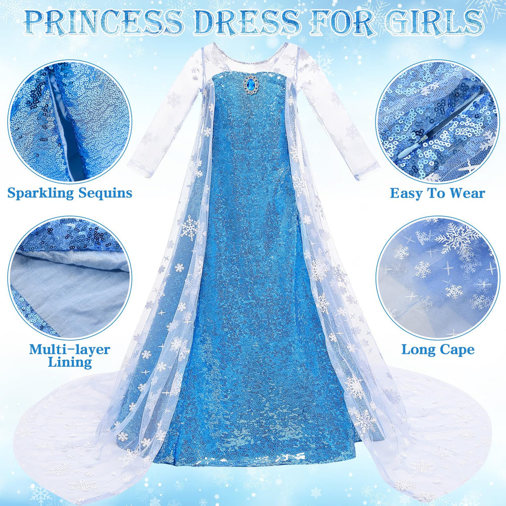 G.C princess dress embroidery and floral hem detail for visual appeal.