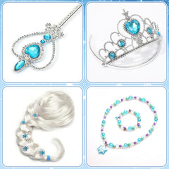 G.C princess jewelry necklace and bracelet add shiny finishing touches.