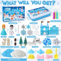 G.C Sensory Bin castle molds enable imaginative construction sessions.