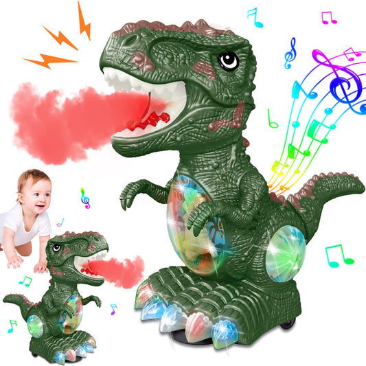 GDBAQAN dinosaur toy with a single wheel for easy toddler mobility