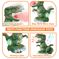 GDBAQAN dinosaur toy auto steering wheels helps navigate obstacles