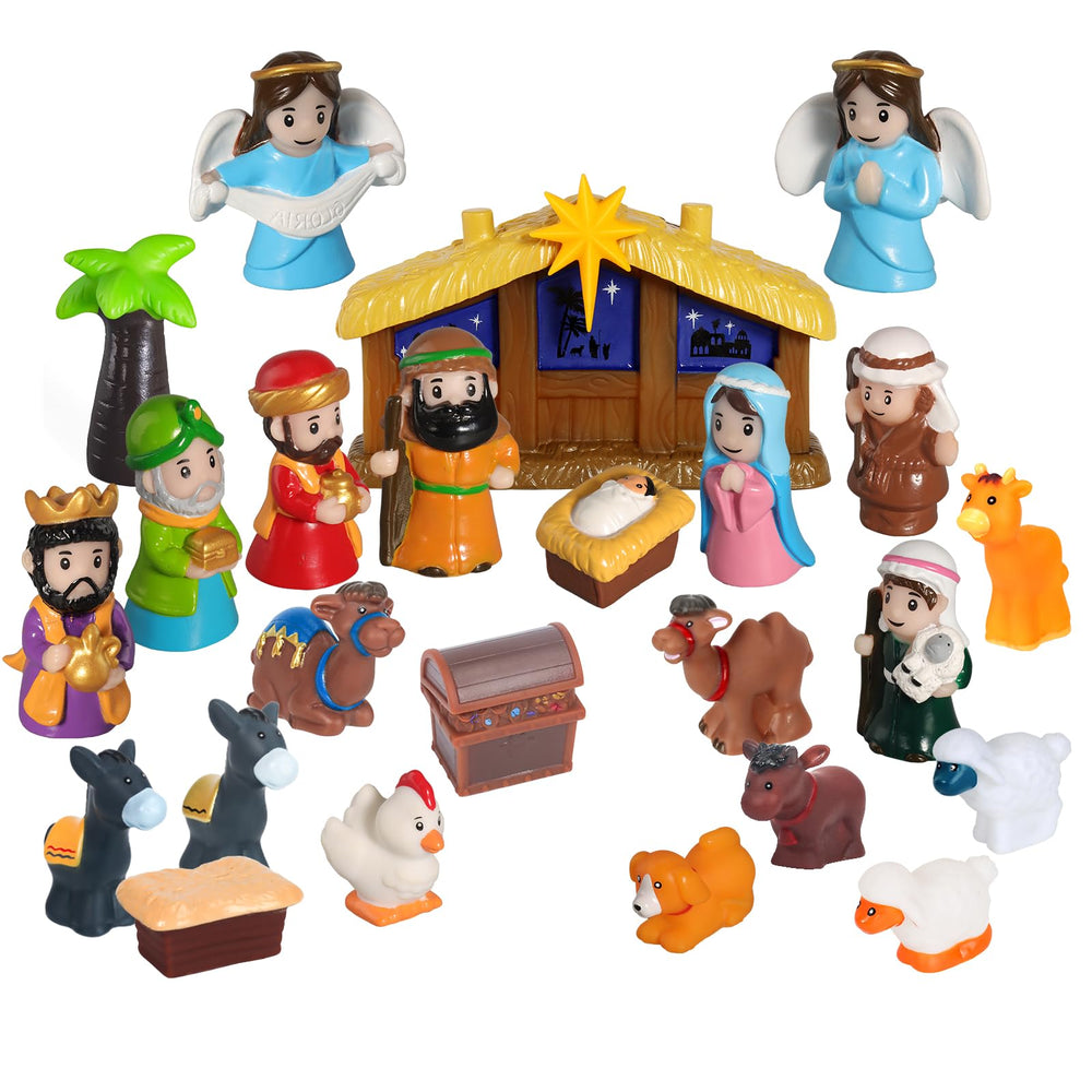 GDGZT nativity set Baby Jesus figure for interactive holiday storytelling