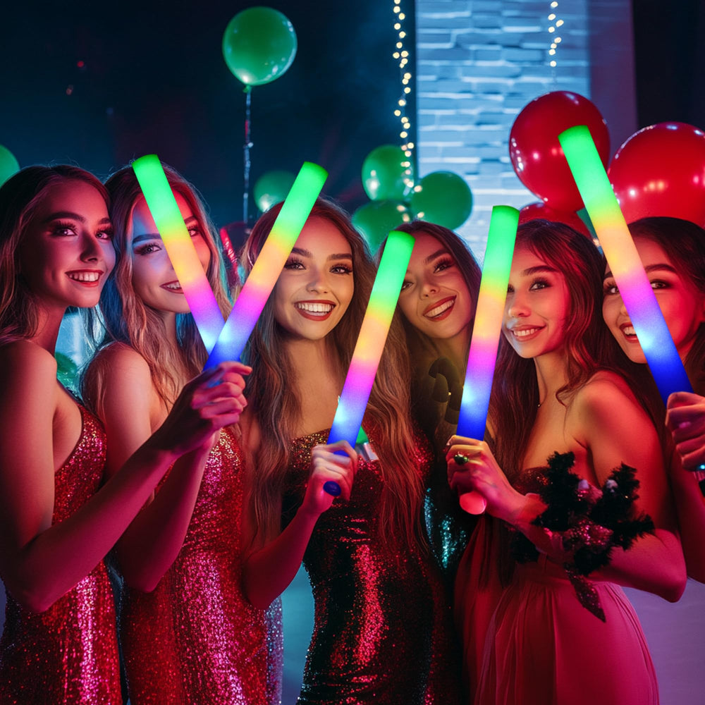 GDHZWTMY safe foam glow sticks are kid-friendly and resilient.