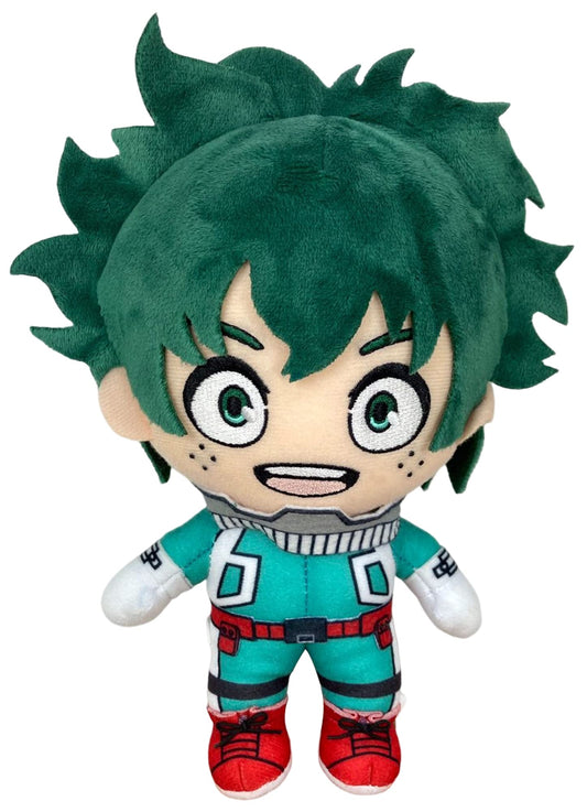GE Animation Izuku Midoriya plush front view highlights official licensed collectible quality.