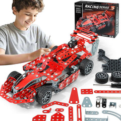 Geangvn metal model car kit 290 pcs assembly scene highlighting hands-on build and learning