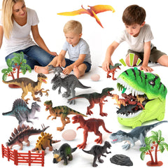 GearVibe 4-6 inch dinosaur figures with lifelike details for imaginative play