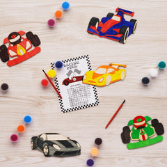 Geecozylife race car paint palette with colors for DIY crafts