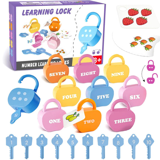 GEERAY apple-lock close-up supports early number recognition through key matching.