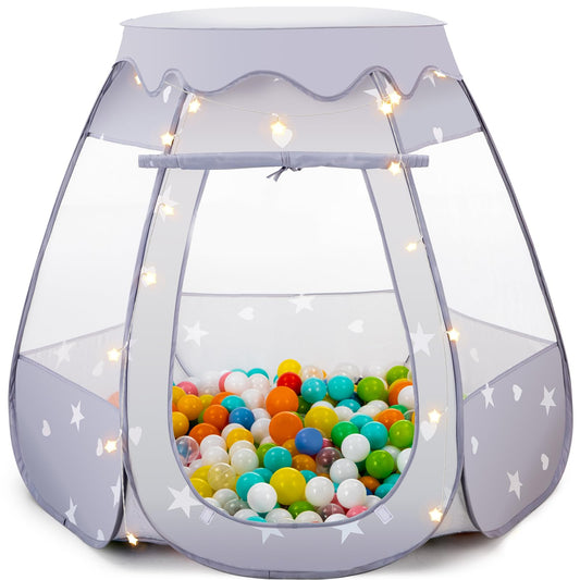 GeerWest baby ball pit with star lights inviting safe toddler play
