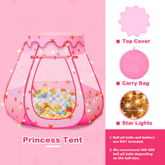 GeerWest pink princess tent presented as a charming birthday gift