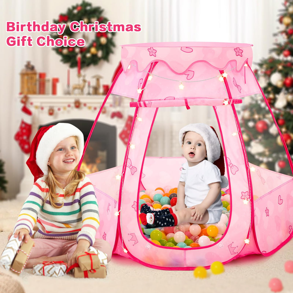 GeerWest pop-up princess tent ready for quick setup without tools.