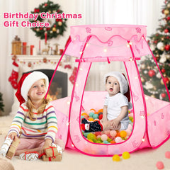 GeerWest pop-up princess tent ready for quick setup without tools.