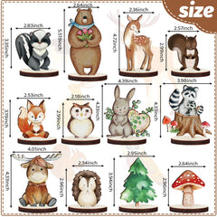 Geetery raccoon cutouts providing whimsical forest accents for celebrations.