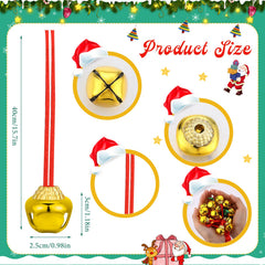 Gejoy Christmas bell necklace green rope enhances holiday style