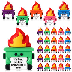 Gejoy mini dumpster toy on desk, perfect for light desk decor and motivation.