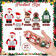 Gejoy Santa Claus figure with uplifting message for gifting