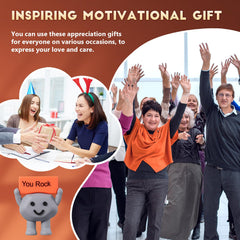 Gejoy You Rock stone makes a playful gift for colleagues at work.