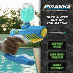 Gel Blaster Piranha compact durable design for backyard skirmishes.