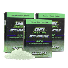 Gel Blaster Starfire Gellets glow tracer for night battles.
