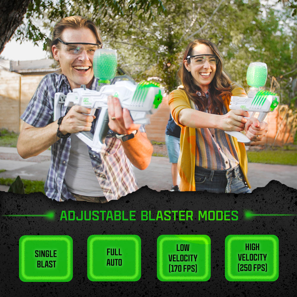 Gel Blaster Surge XL in full auto mode for rapid blasts.