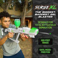 Gel Blaster Surge XL hopper capacity shown for long sessions.
