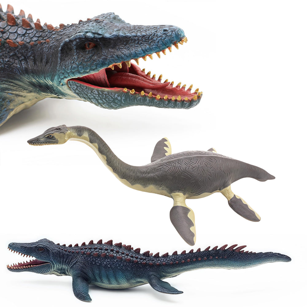 GeminiGenius Dinosaur Shark Toy front view for interactive learning and decor