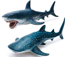 Gemini&Genius great white shark action figure for kids' play and imaginative ocean adventures.