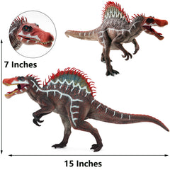 Gemini&Genius Spinosaurus movable mouth in multiple display positions.