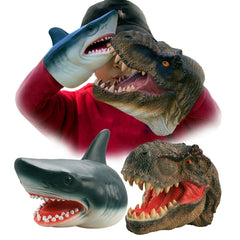 Gemini&Genius Tyrannosaurus puppet head with lifelike details for imaginative play