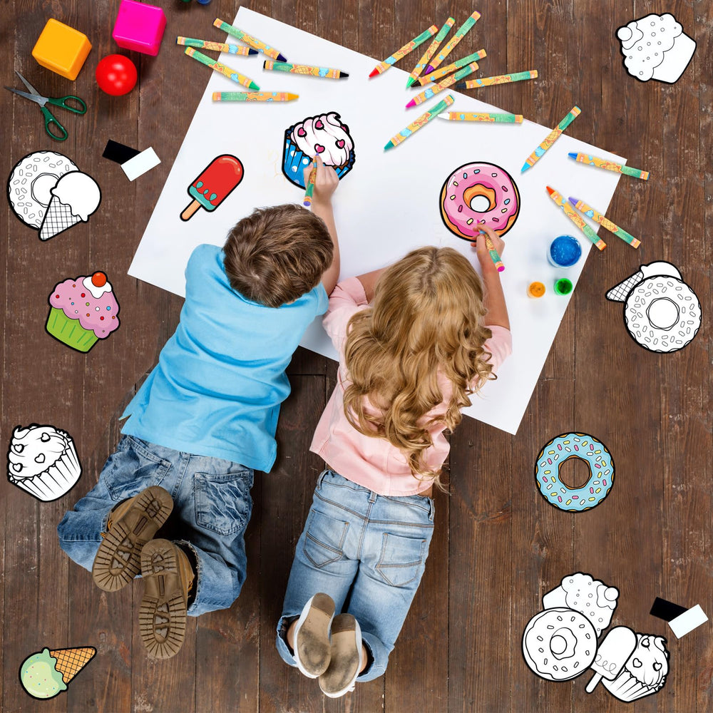 Gemscream ice cream coloring magnet is a ready-to-use party activity.