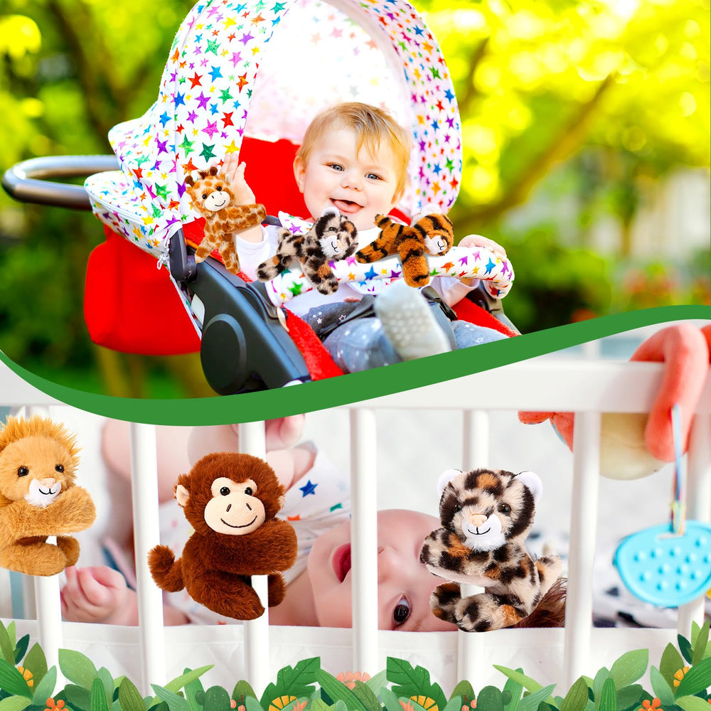 Gemscream monkey plush slap bracelet adds festive style
