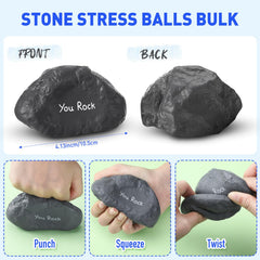 Gemscream stress ball close-up showing you rock print for motivation