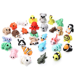 Gencokok 30-piece 3D printed animals set for desk decor and learning play.