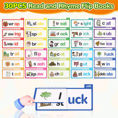 Gencokok flip books child flipping pages to practice phonics