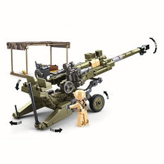 General Jim's olive-green military aesthetic for classic artillery displays.