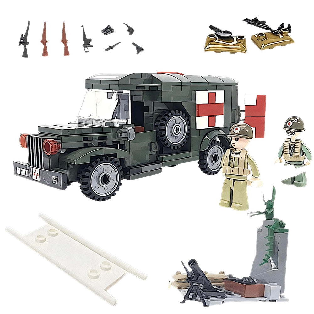 General Jim's ambulance front cab detail shows sturdy build for display