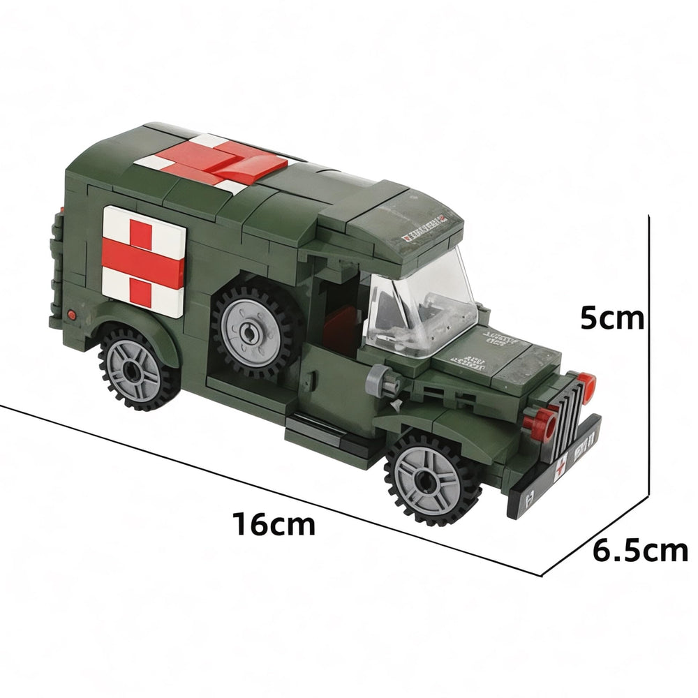 General Jim's ambulance rear view reveals detailed features for display setups