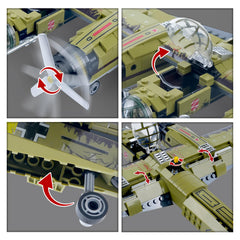 General Jim's JU-88 propellers and rotating mechanisms enhance interactive display.