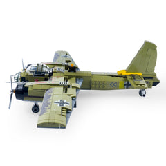 General Jim's JU-88 bomber side view highlights twin-engine design and silhouette.