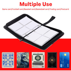 Generic 3-ring clips allow quick page addition or removal.