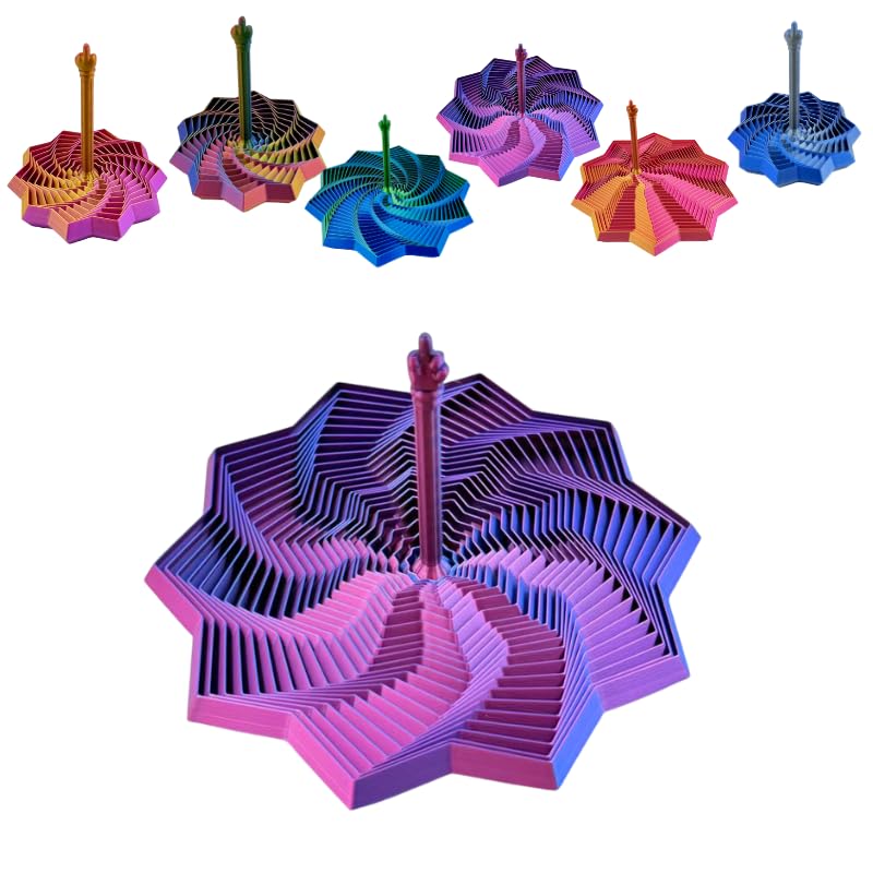 Generic 3D printed fidget star toy with foldable segments for creative sensory play.