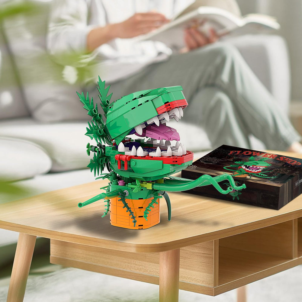 Generic Audrey II piranha flower colorful-pieces showcase vibrant diorama options