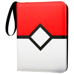 Generic Card Binder with zipper closure showing four-pocket layout for secure storage.