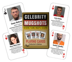 Generic Celebrity Mugshot Deck cover image, perfect novelty gift for game nights and pop culture humor.
