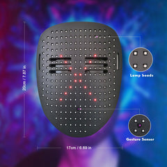 Generic LED mask long battery life supports all-night use.