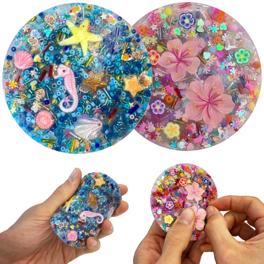 Generic Picky Pad Flower beads close-up for calming fidgeting at work