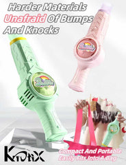 Generic Rechargeable Battery powers hours of bubble fun.